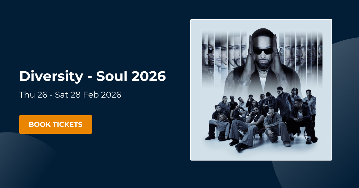 Diversity - Soul 2026 event image at New Theatre Cardiff, Park Place, Cardiff