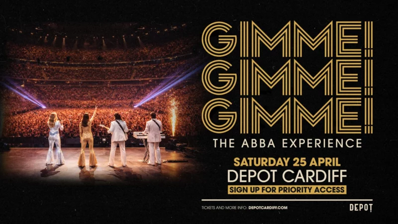GIMME! GIMME! GIMME! The ABBA Experience event image at DEPOT Warehouse, Unit 8, Curran Road (Off Dumballs Road), Cardiff, CF10 5DF