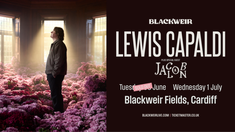Lewis Capaldi – Extra Date event image at Blackweir Fields, 2 Blackweir Terrace, Cardiff, CF10 3EA