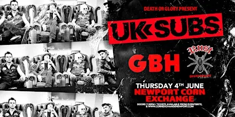 UK Subs / GBH / Rust (Aus) Live at Newport Corn Exchange