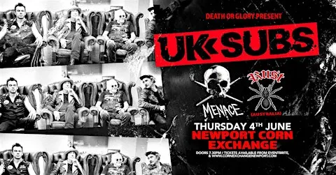 UK Subs / Menace / Rust (Aus) Live at Newport Corn Exchange