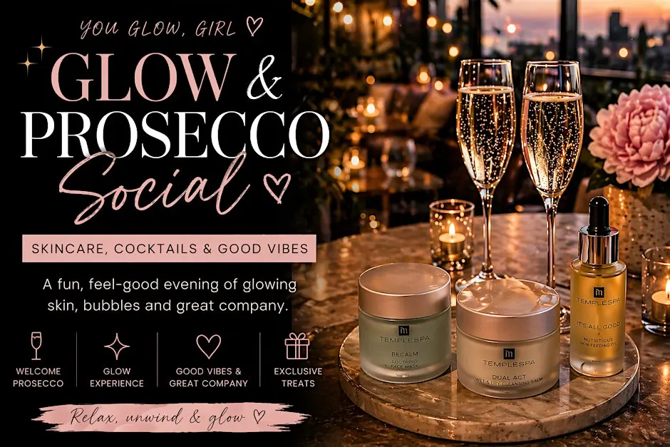 ✨ Glow & Prosecco Girls Night – Cardiff ✨