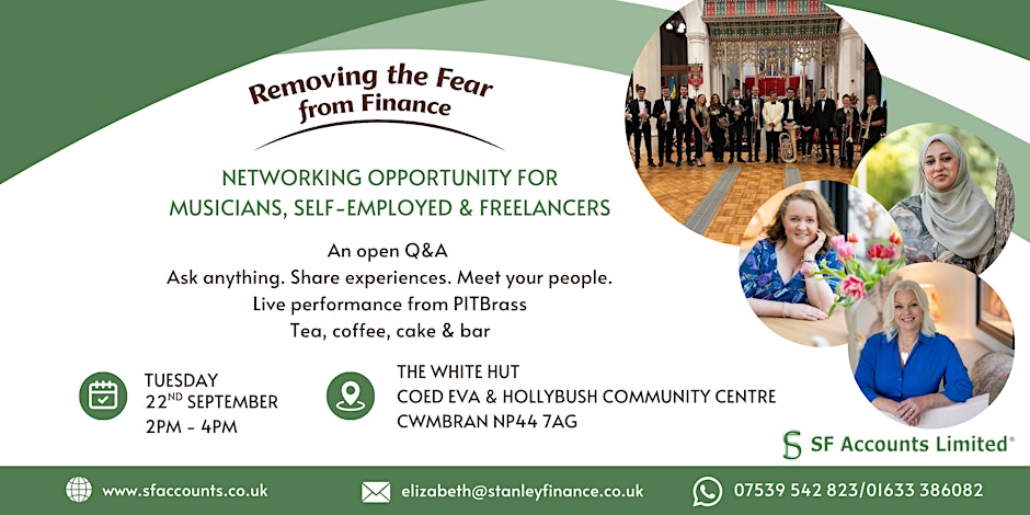Networking opportunity for musicians, self-employed & freelancers.