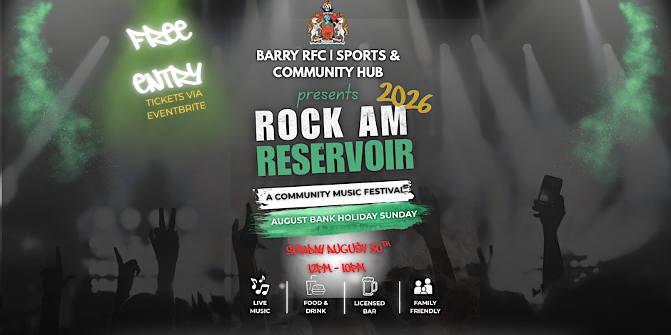 Rock am Reservoir 2026 | Barry RFC Community Music Festival