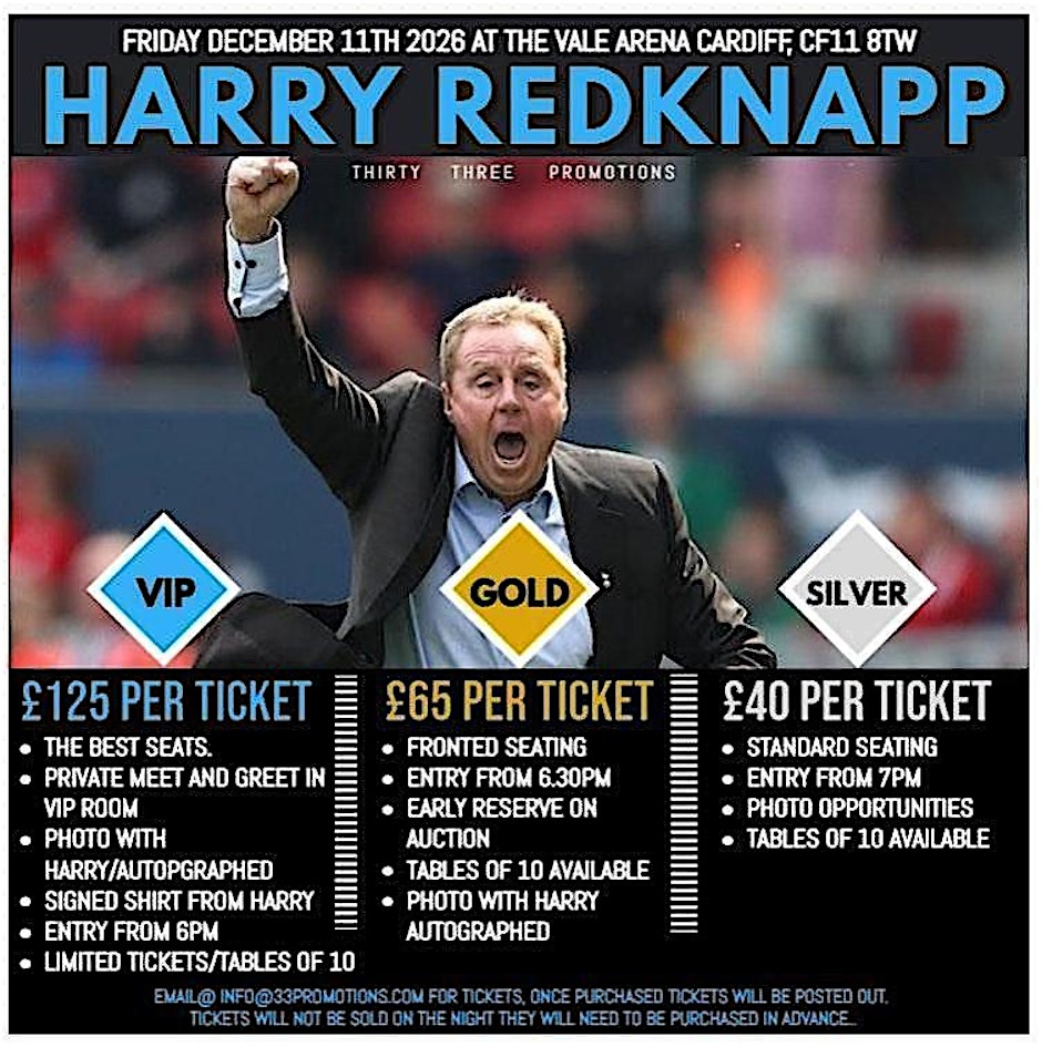 Harry Redknapp- an evening with.....