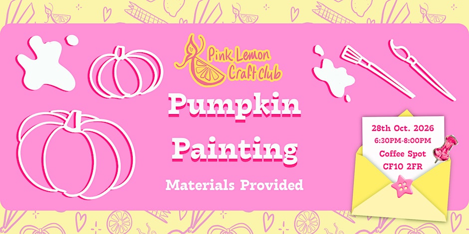 Pumpkin Painting with Pink Lemon Craft Club