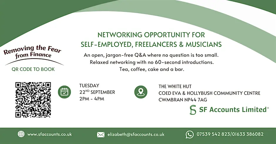 Networking opportunity for business owners, self-employed & freelancers.