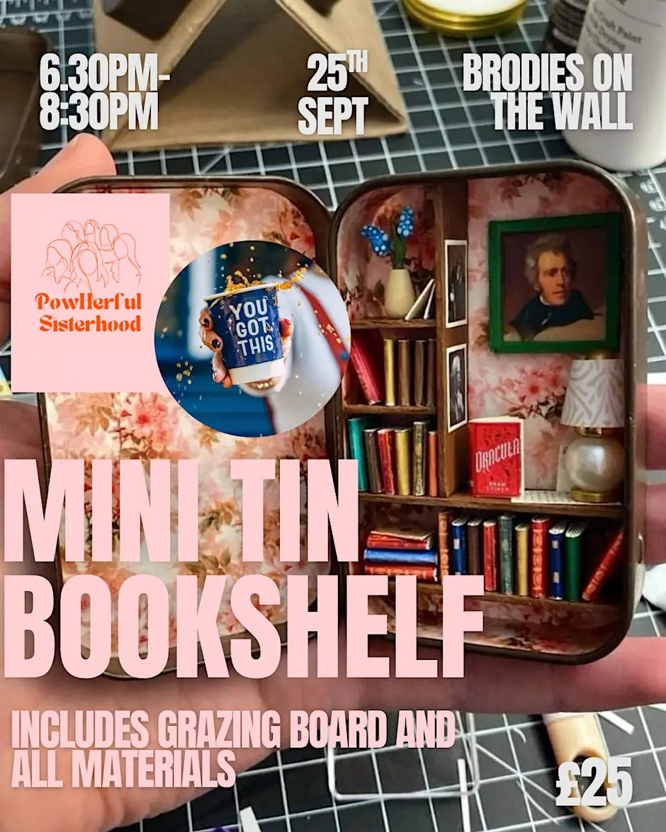 Mini Tin Bookshelf