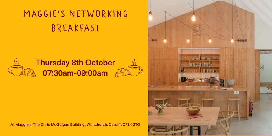 Networking Breakfast for Maggie's in Cardiff