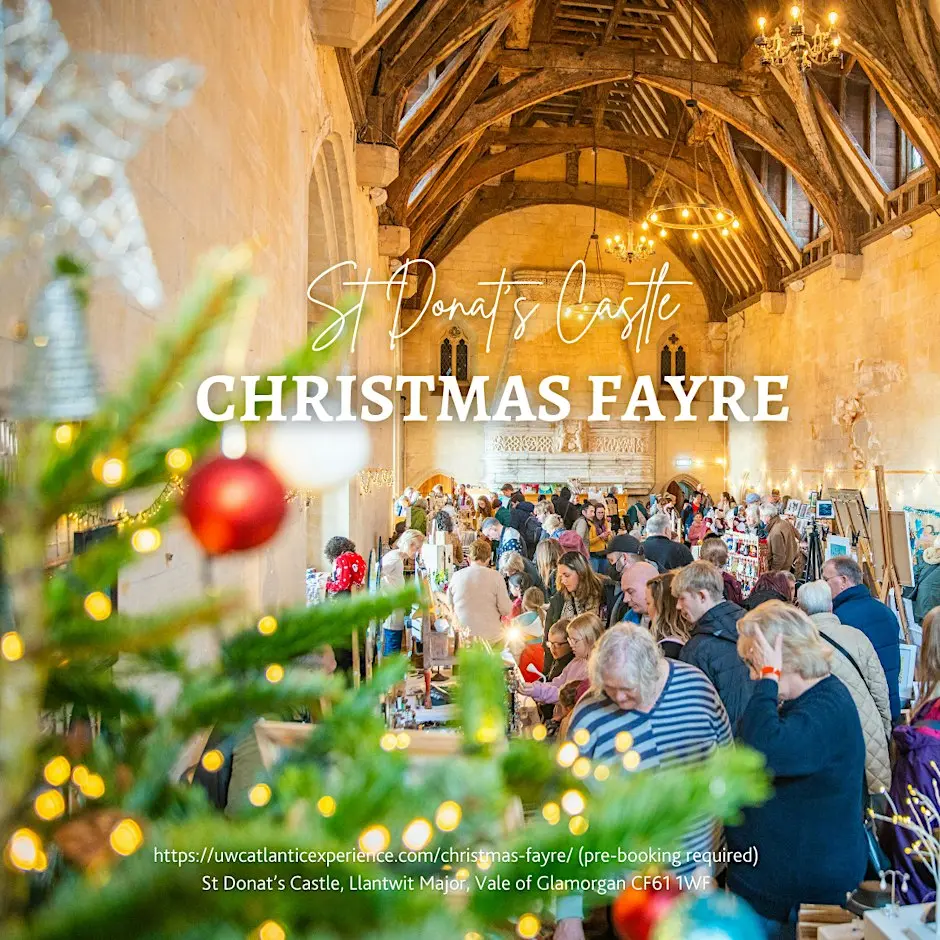 Christmas Fayre at St Donat's Castle 2026 (Sunday Entry)